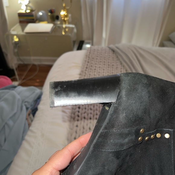 Jimmy Choo Golden and Black Suede Booties!! - Picture 9 of 15